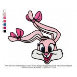 130x180 Face of BaBs Bunny Looney Tunes Machine Embroidery Design Instant Download